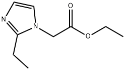 2-(2-甲基-1H-咪唑-1-基)乙酸乙酯 结构式