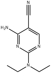 4-氨基-2-(二乙氨基)嘧啶-5-甲腈 结构式