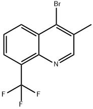 4-bromo-3-methyl-8-(trifluoromethyl)quinoline 结构式