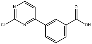 3-(2-氯嘧啶-4-基)苯甲酸 结构式