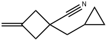 1-(cyclopropylmethyl)-3-methyleneCyclobutanecarbonitrile 结构式