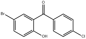 (5-溴-2-羟基苯基)-4-氯苯甲酮 结构式