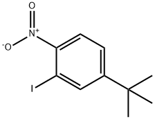 4-(1,1-二甲基乙基)-2-碘-1-硝基苯 结构式