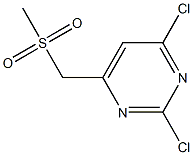 2,4-二氯-6-((甲磺酰基)甲基)嘧啶 结构式