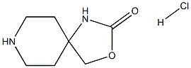 3-氧杂-1,8-二氮杂螺[4.5]癸烷-2-酮盐酸 结构式