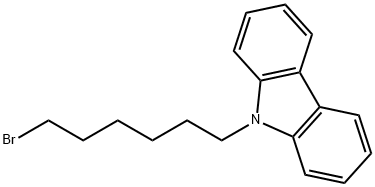 9-(6-溴已基)-9H-咔唑 结构式