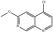 4-氯-6-甲氧基-1,7-萘啶 结构式