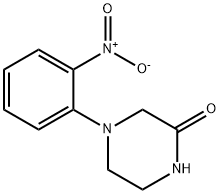 4-(2-nitrophenyl)-2-Piperazinone 结构式