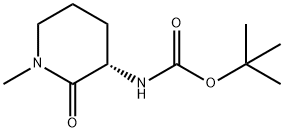 (S)-tert-butyl (1-methyl-2-oxopiperidin-3-yl)carbamate 结构式