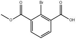 2-溴-3-(甲氧羰基)苯甲酸 结构式