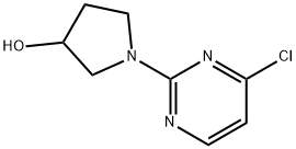 1-(4-chloropyrimidin-2-yl)pyrrolidin-3-ol 结构式