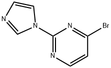 4-bromo-2-(1H-imidazol-1-yl)pyrimidine 结构式