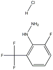 (2-Fluoro-6-(trifluoromethyl)phenyl)hydrazine hydrochloride 结构式