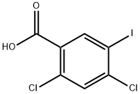 2,4-DICHLORO-5-IODO-BENZOIC ACID 结构式