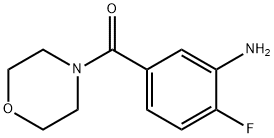 (3-amino-4-fluorophenyl)(morpholin-4-yl)methanone 结构式