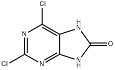 2,6-Dichloropurin-8-ol 结构式