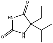 5-乙基-5-(丙烷-2-基)咪唑烷-2,4-二酮 结构式