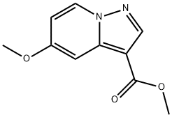 5-甲氧基吡唑并[1,5-A〕吡啶-3-羧酸甲酯 结构式