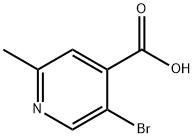 5-溴-2-甲基-4-羧基吡啶 结构式