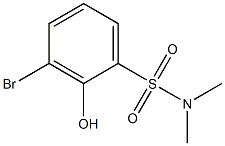 3-Bromo-2-hydroxy-N,N-dimethyl-benzenesulfonamide 结构式