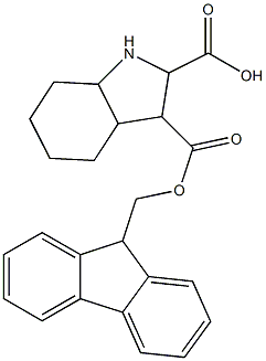 Fmoc-D-Octahydroindole-2-carboxylic acid 结构式