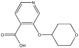 3-(Tetrahydro-2H-pyran-4-yloxy)isonicotinic acid 结构式