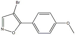 4-Bromo-5-(4-methoxyphenyl)isoxazole 结构式