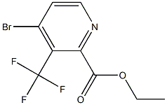 ethyl 4-bromo-3-(trifluoromethyl)picolinate 结构式