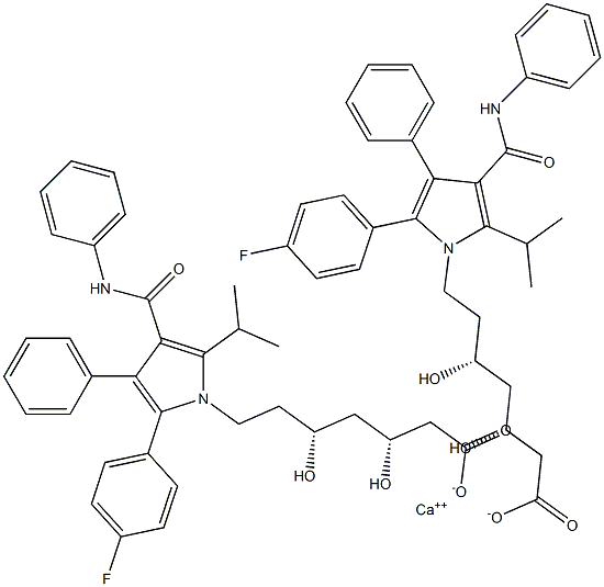 阿托伐他汀EP杂质B(钙盐) 结构式