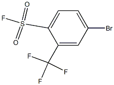 4-Bromo-2-(trifluoromethyl)benzenesulfonyl fluoride 97% 结构式