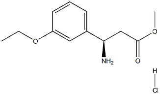 METHYL (3R)-3-AMINO-3-(3-ETHOXYPHENYL)PROPANOATE HYDROCHLORIDE 结构式