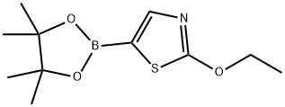 2-乙氧基-5-(4,4,5,5-四甲基-1,3,2-二氧硼杂环戊烷-2-基)噻唑 结构式