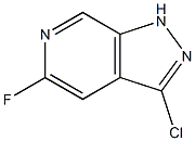 3-Chloro-5-fluoro-1H-pyrazolo[3,4-c]pyridine 结构式