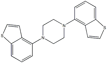 1,4-BIS(BENZO[B]THIOPHEN-4-YL)PIPERAZINE 结构式