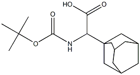 2-((3R,5R,7R)-金刚烷-1-基)-2-((叔丁氧羰基)氨基)乙酸 结构式