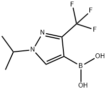 (1-Isopropyl-3-(trifluoromethyl)-1H-pyrazol-4-yl)boronic acid 结构式