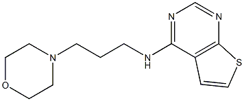 N-(3-吗啉代丙基)噻吩并[2,3-D]嘧啶-4-胺 结构式