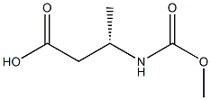 (S)-3-((METHOXYCARBONYL)AMINO)BUTANOIC ACID 结构式