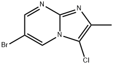 6-溴-3-氯-2-甲基咪唑并[1,2-A]嘧啶 结构式