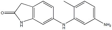 6-((5-AMINO-2-METHYLPHENYL)AMINO)INDOLIN-2-ONE 结构式