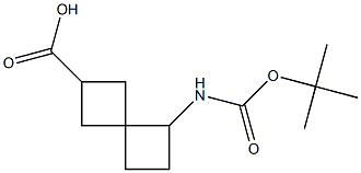 5-((叔丁氧基羰基)氨基)螺[3.3]庚烷-2-羧酸 结构式