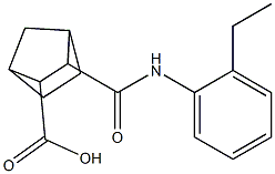 3-((2-ethylphenyl)carbamoyl)bicyclo[2.2.1]heptane-2-carboxylic acid 结构式