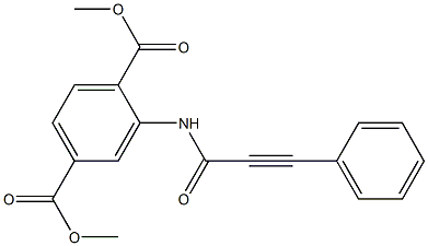 dimethyl 2-(3-phenylpropiolamido)terephthalate 结构式