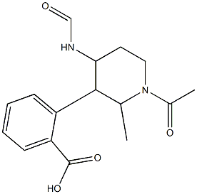 methyl 3-(1-acetylpiperidine-4-carboxamido)benzoate 结构式