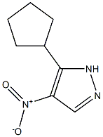 5-cyclopentyl-4-nitro-1H-pyrazole 结构式