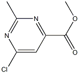methyl 6-chloro-2-methylpyrimidine-4-carboxylate 结构式