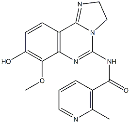N-(8-hydroxy-7-methoxy-2,3-dihydroimidazo[1,2-c]quinazolin-5-yl)-2-methylnicotinamide 结构式