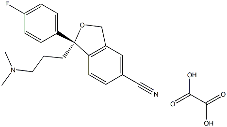 R-艾司西酞普兰 草酸盐 结构式