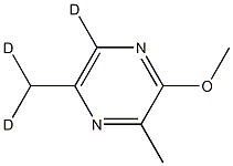 2-Methoxy-3,5-Dimethylpyrazine-d3 结构式