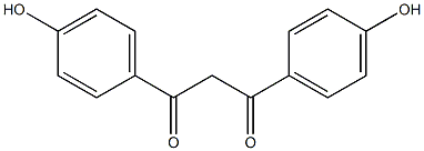 1,3-双(4-羟基苯)-1,3-丙二酮 结构式